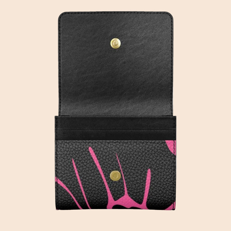 Foldover Leather Purse