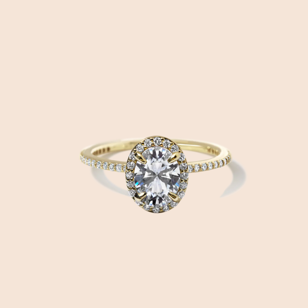 18K Yellow Gold Oval