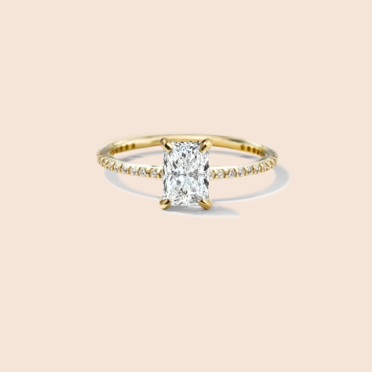 18K Yellow Gold Radiant