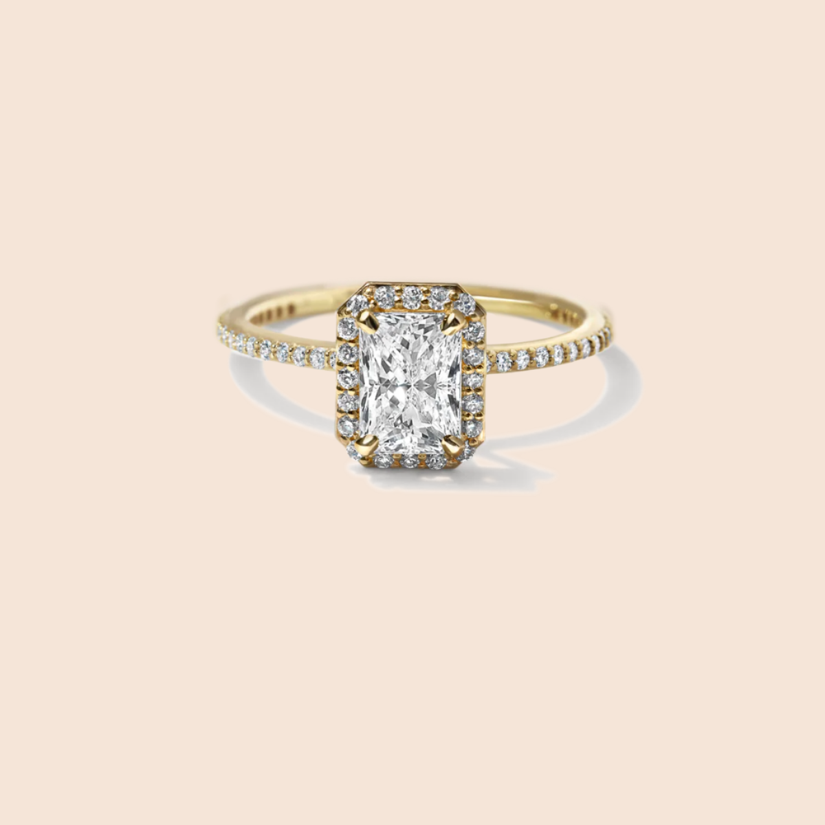 18K Yellow Gold Radiant
