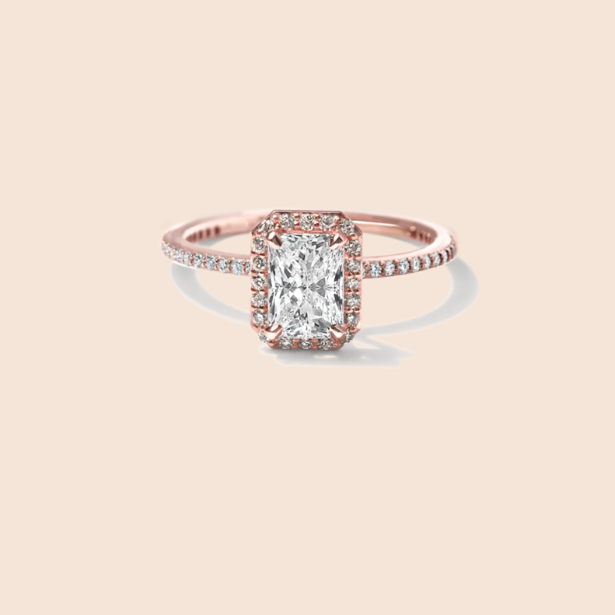 18K Rose Gold Radiant