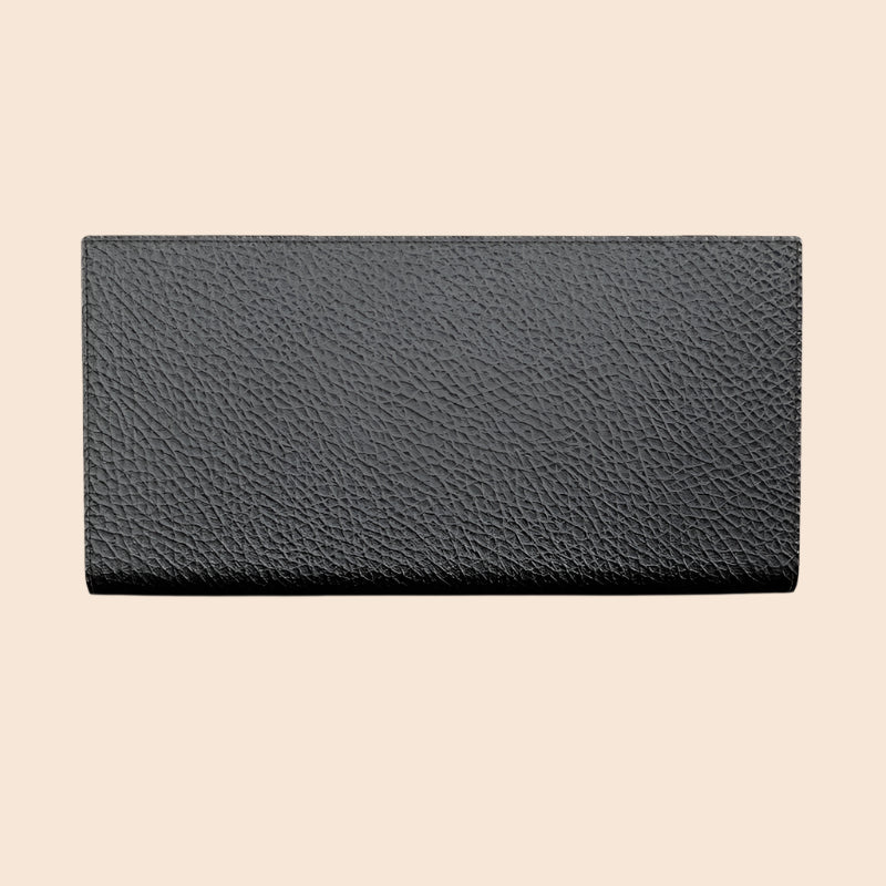 Luxia luxury travel wallet made of premium black leather for organizing travel documents
